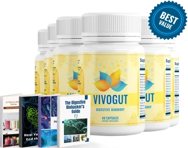 VivoGut 6-bottle ultimate pack best value with 4 free bonus eBooks